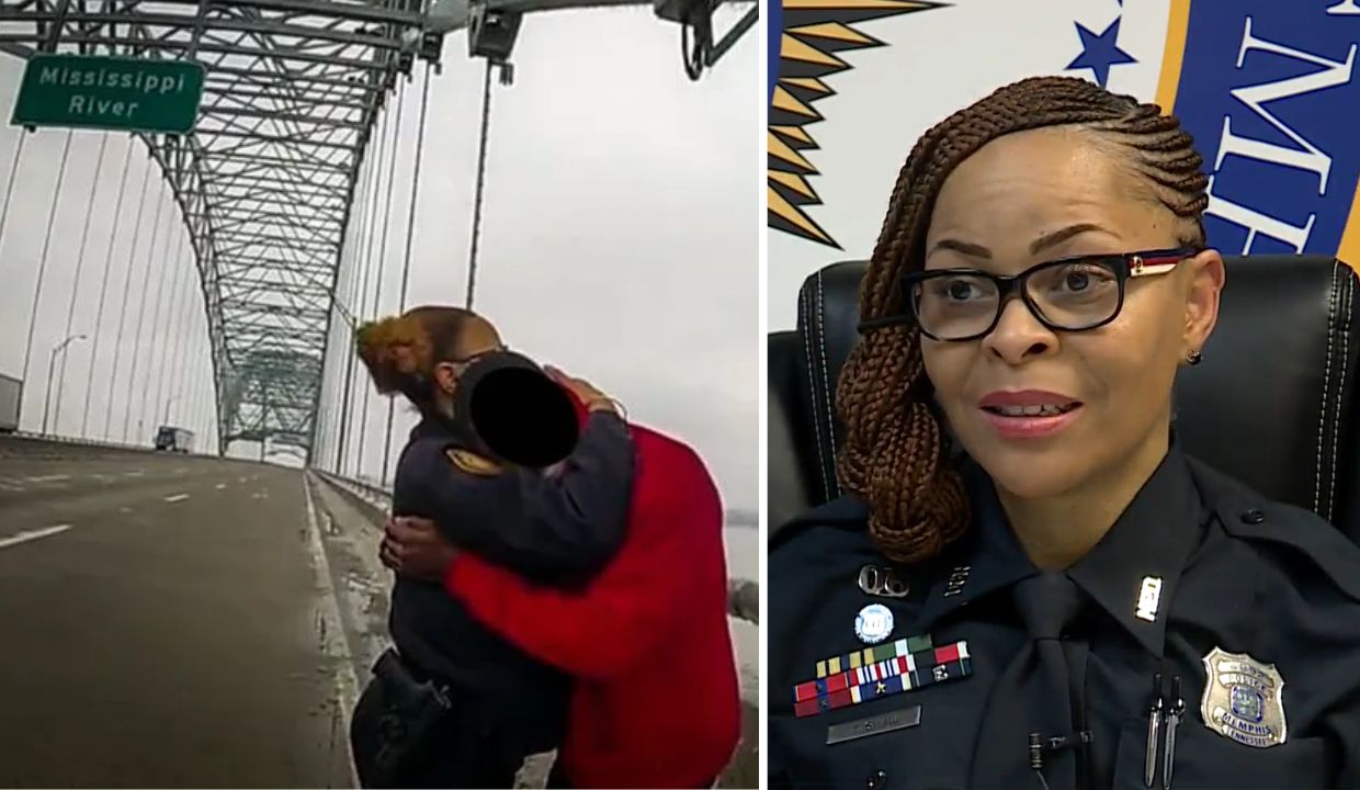 ‘God gonna get you through this’: Memphis cop saves teen from jumping off bridge