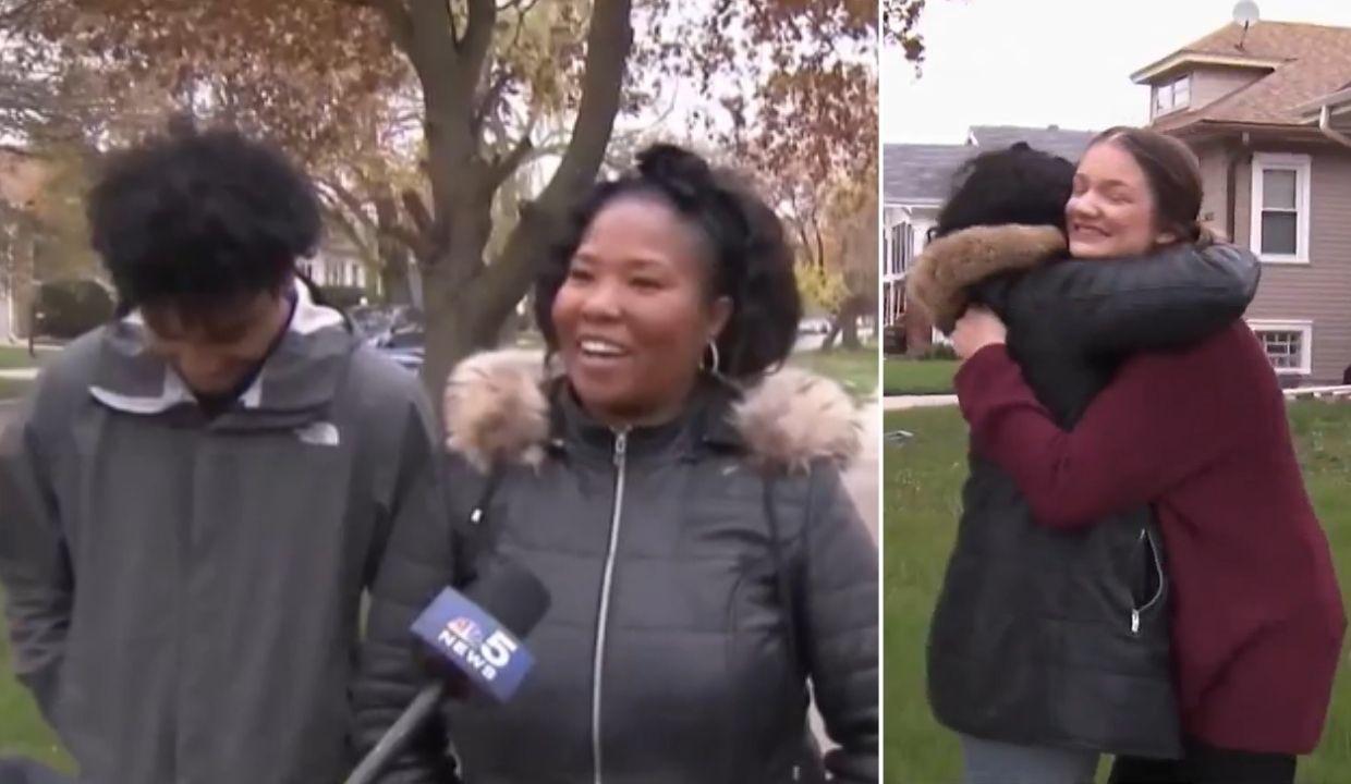 Chicago Couple Meets Good Samaritan Who Saved Them from Violent Mob