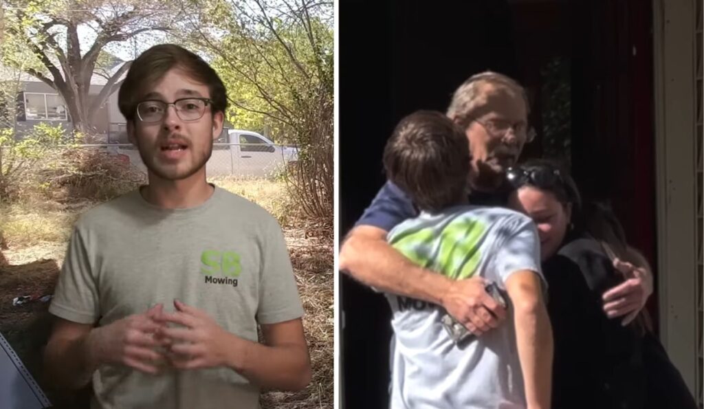 YouTuber Mows Lawns for FREE to Help Neighbors 'Feel Good About